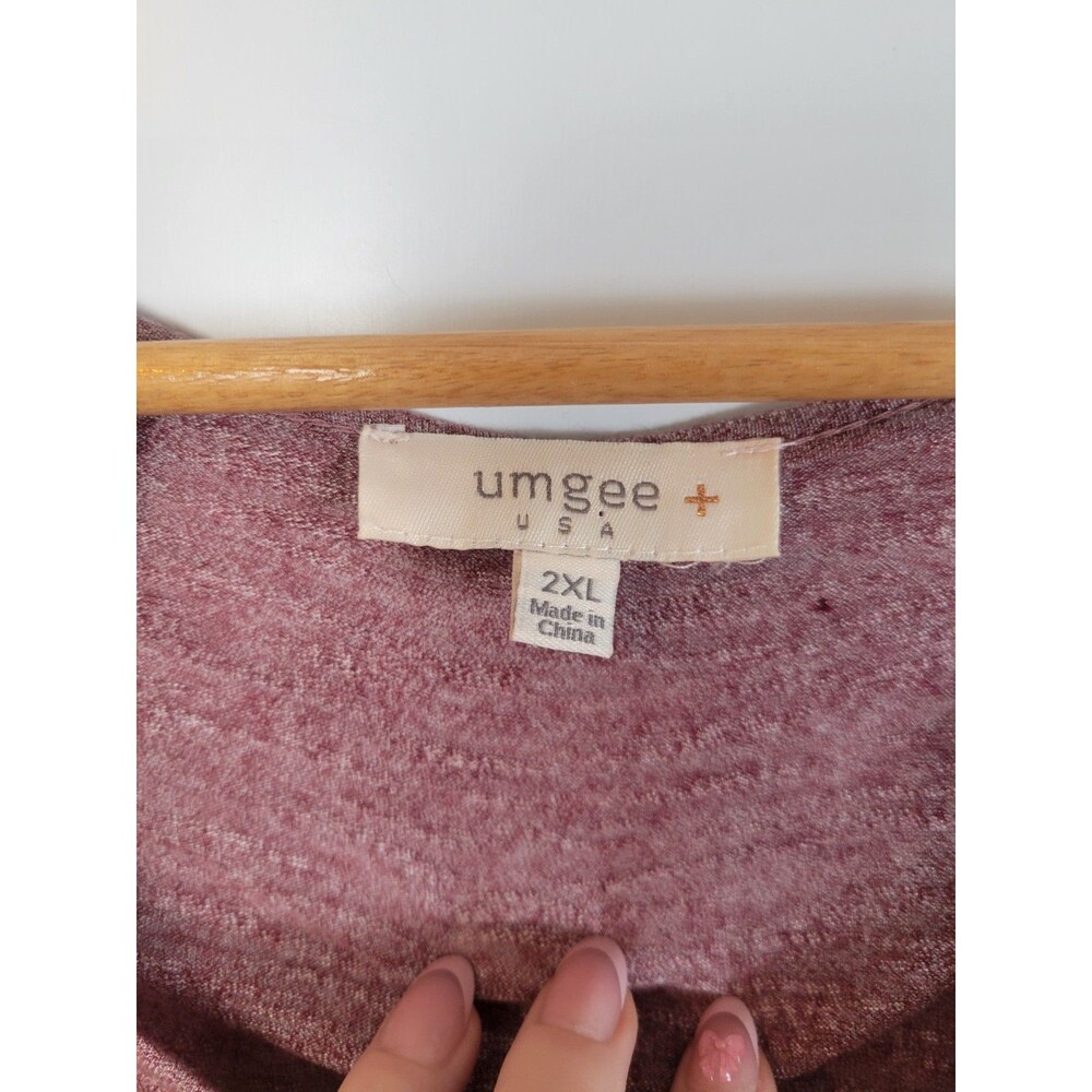 Umgee Plus Size Lace Sleeve Tunic Top Size 2XL - Picture 2 of 5